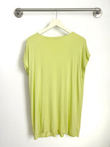 Dawn V-Neck Dress (Chartreuse) - M