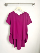 Mara Pleated Back Top (Magenta) - M