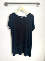 Stacey T-Shirt Dress (Black) - M