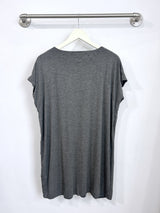 Dawn V-Neck Dress (Charcoal) - M