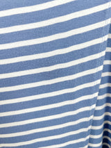 Gemma Asymmetrical Tunic (Sky Blue Stripe) - M