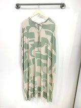 Mahina Kaftan Maxi (Sea Salt Deco Print) XS/S