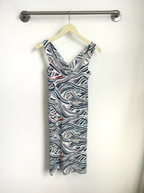 Milly Cross Back Dress (Rising Tides) - XS