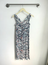 Milly Cross Back Dress (Rising Tides) - XS