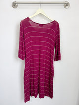 Jordan Dress (Wine Stripe) - L