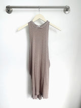 Chad Layered Dress (Mocha Stripe) - XS