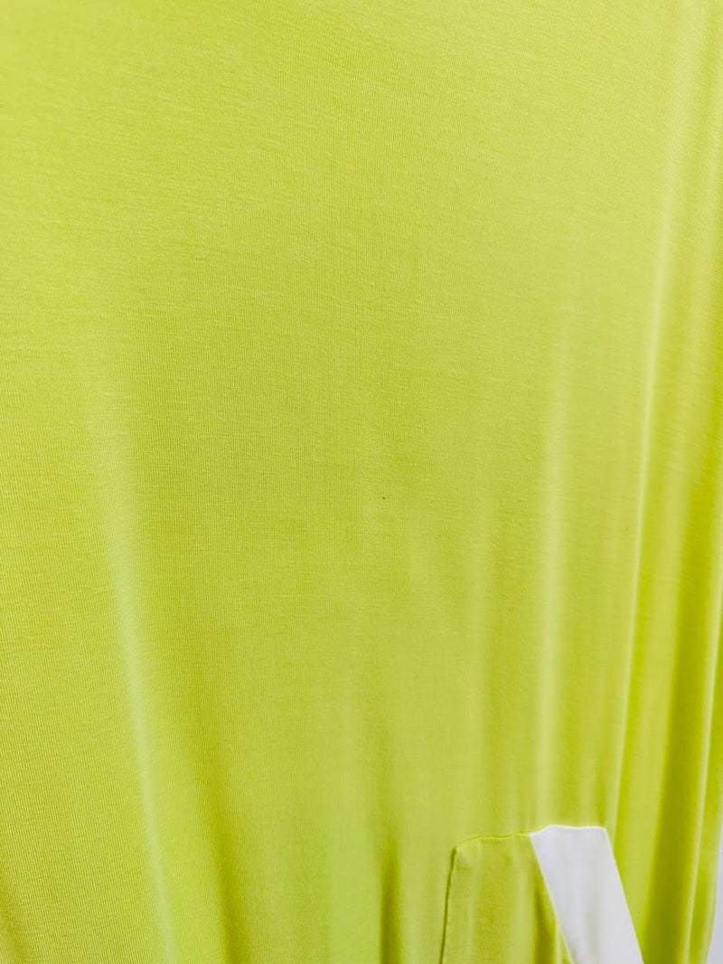Dawn V-Neck Dress (Chartreuse) - XS