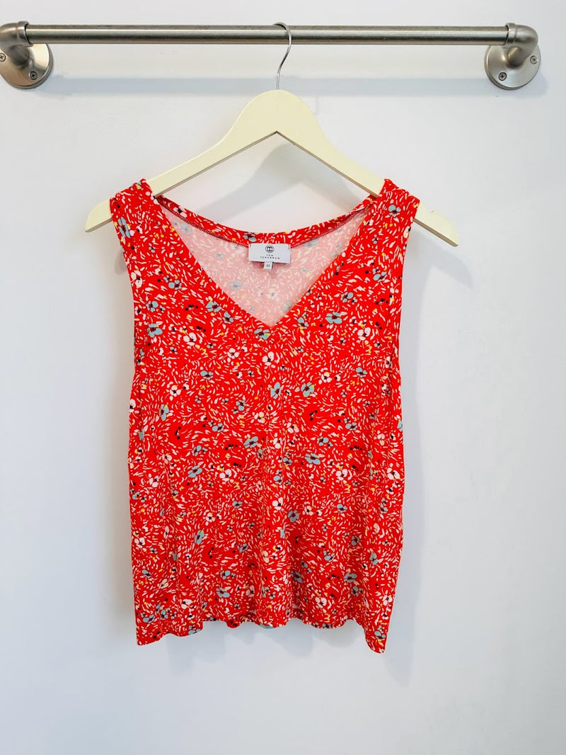 Nikki Tank Top (Wildflower Red) - XS