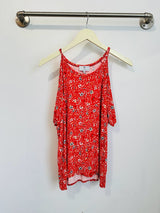 Jennifer Cold Shoulder Top (Wildflower) - M