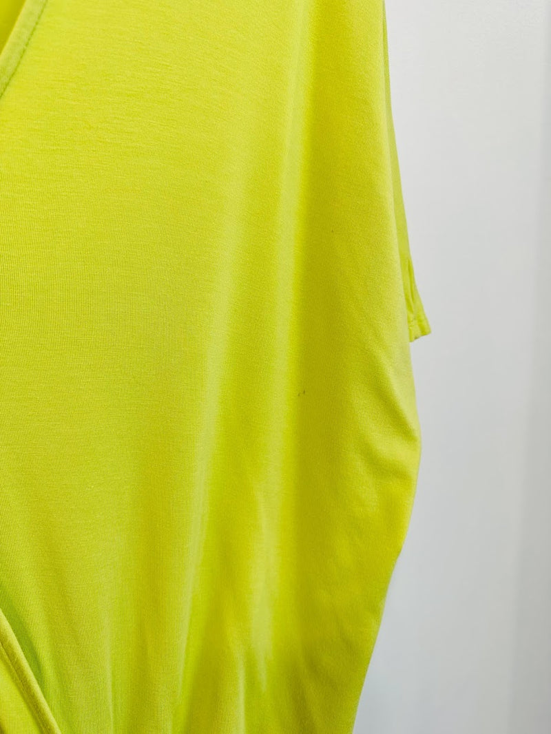 Luna Wrap Top (Chartreuse) - L