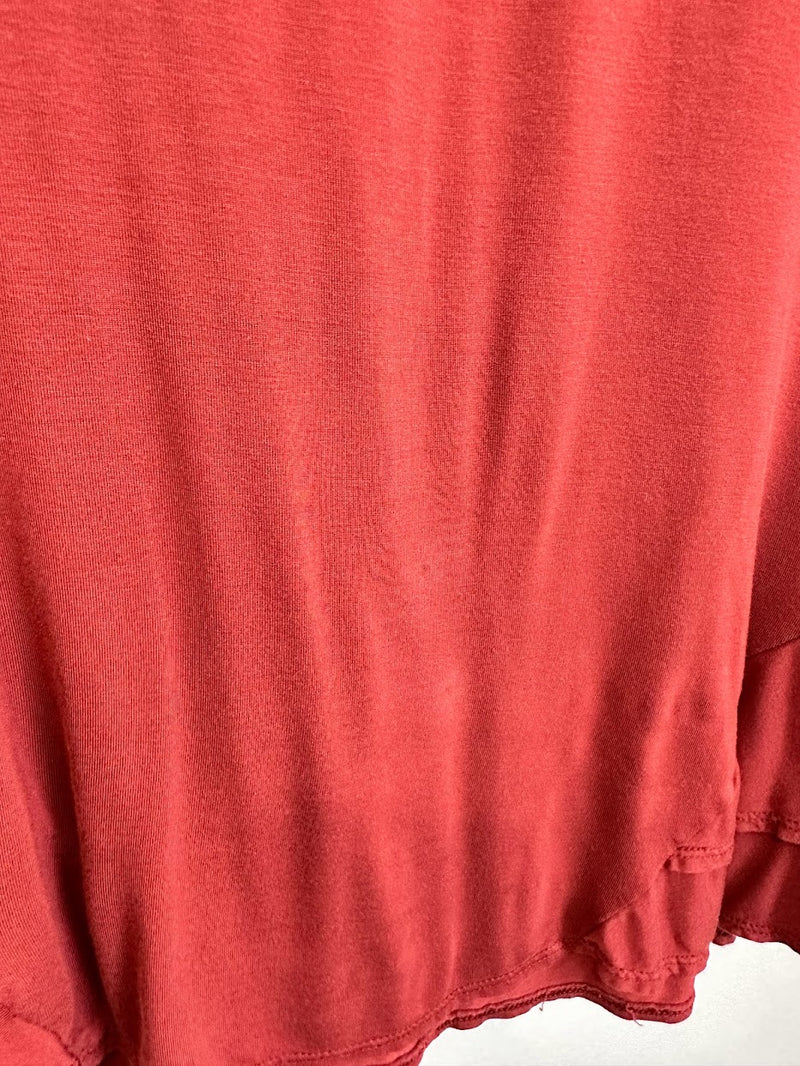 Jojo Peplum Top (Terra Cotta) - M