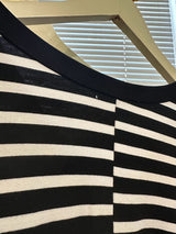 Lynette Dolman Dress (Black Stripe) - M