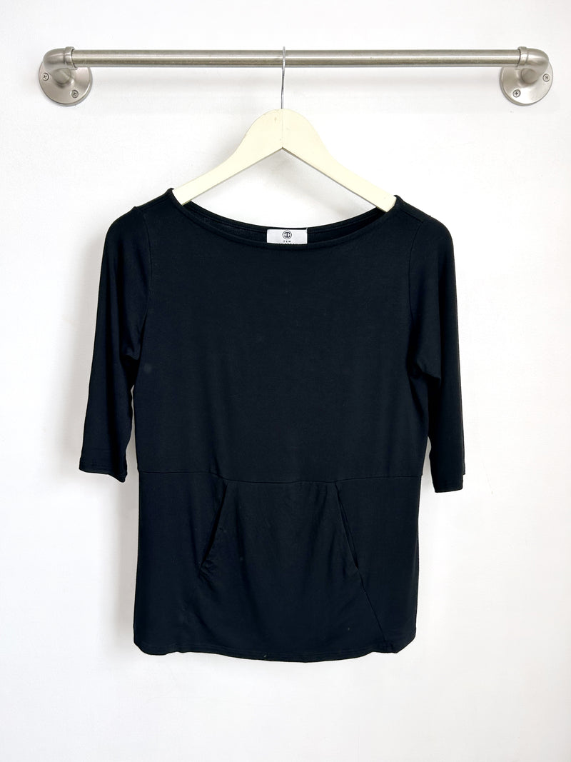 Meg Boatneck Top (Black) - S