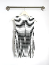 Courtney Layered Tank (Ivory/Black) - M