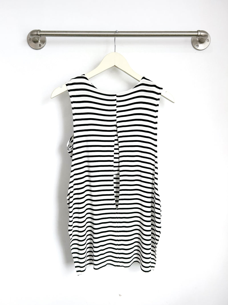Courtney Layered Tank (Ivory/Black) - M