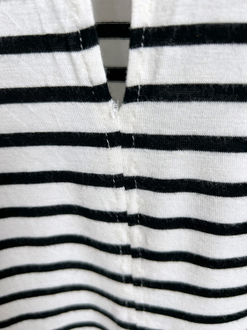Courtney Layered Tank (Ivory/Black) - M
