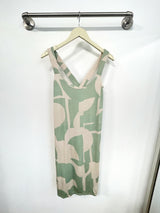 Milly Cross Back Dress (Sea Salt Deco) - M