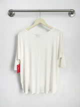 Julie 3/4 Sleeve Top (Ivory) - S