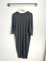 Lynette Midi Dress (Charcoal) - XS