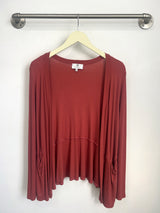 Sandy Cardigan (Marsala Rib) - XS