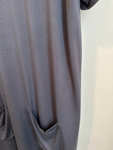 Stacey T-Shirt Dress (Vintage Blue) - S