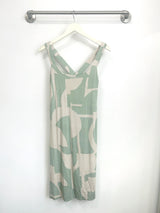 Milly Cross Back Dress (Sea Salt Deco) - M