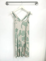 Milly Cross Back Dress (Sea Salt Deco) - M