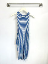 Chad Layered Dress (Sky Blue Stripe) - L