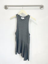 Charlotte Asymmetrical Top (Charcoal) - L