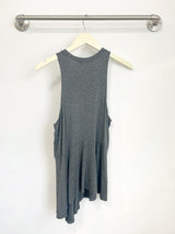 Charlotte Asymmetrical Top (Charcoal) - L