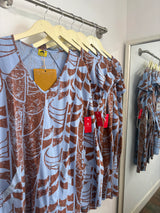 Kealopiko Dawn V-neck Dress  (He Wa'a He Moku)