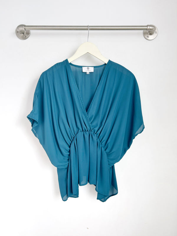 Rylen Kimono Top (Teal) - XS/S
