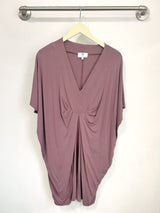Jade Pleated Kaftan Dress (Belladonna) - S