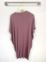 Jade Pleated Kaftan Dress (Belladonna) - S
