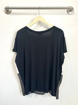 Austin Colorblock Tee (Black/Grey Hacci) - XS/S