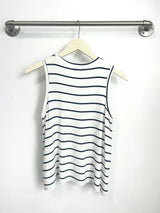 Chris Tank Top (Ivory/Navy Stripe) - M