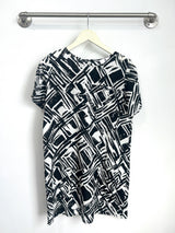 Stacey T-Shirt Dress (Paint Print) - M