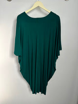 Jade Pleated Kaftan Dress (Emerald) - L