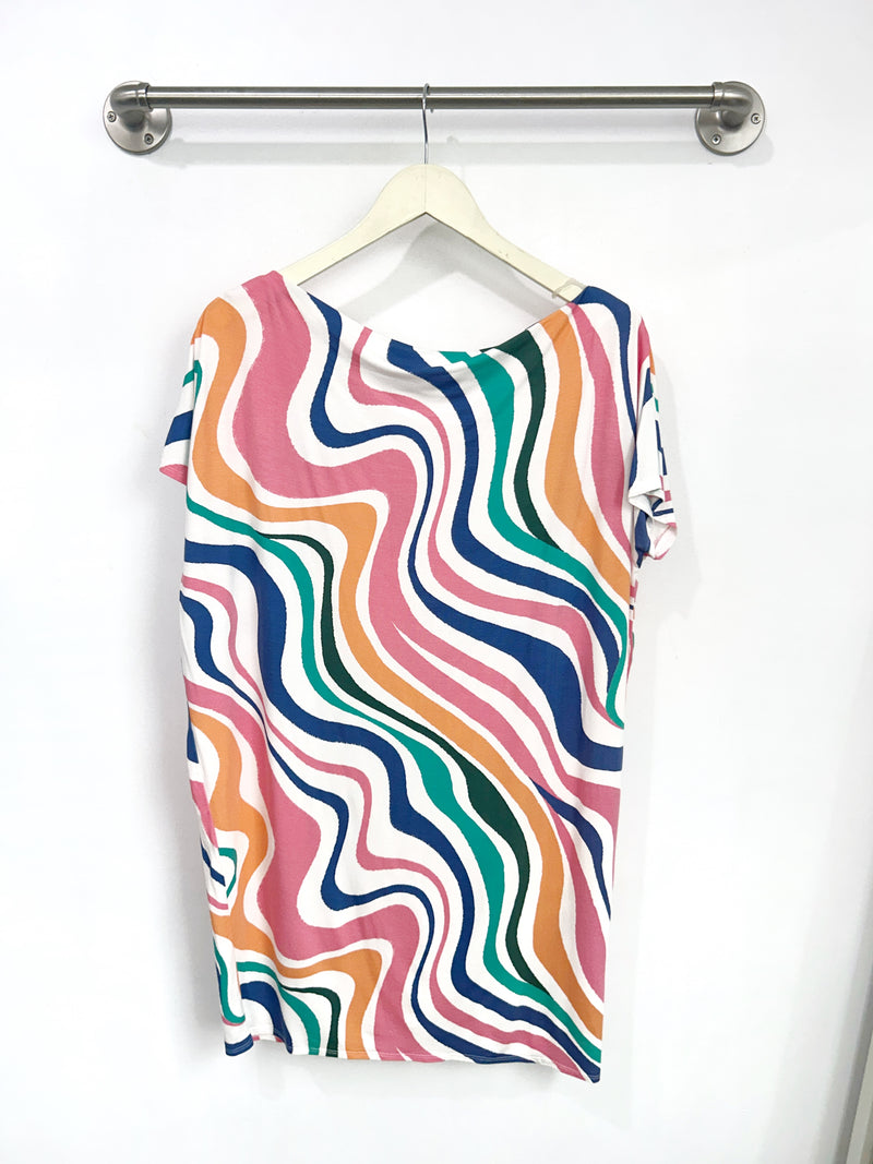 Brooke Dress (Retro Rainbow) - M