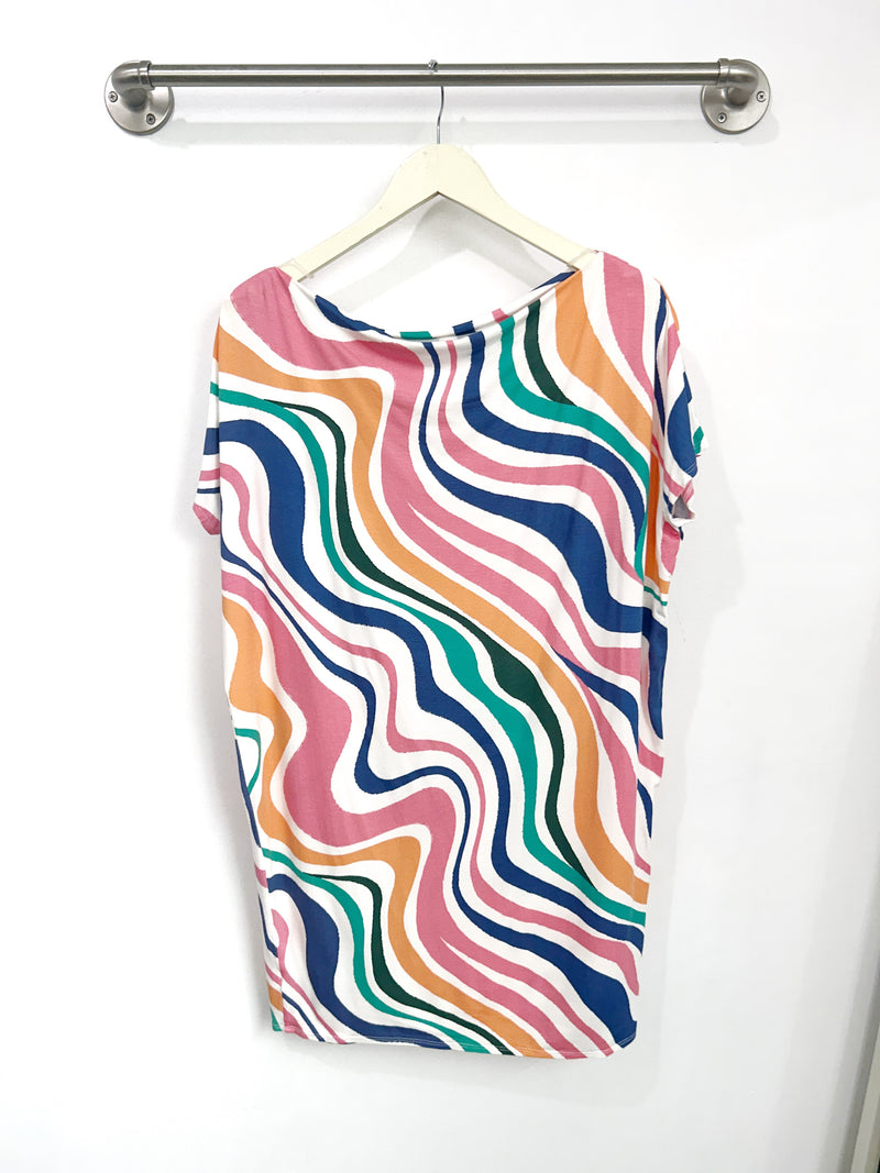 Brooke Dress (Retro Rainbow) - M