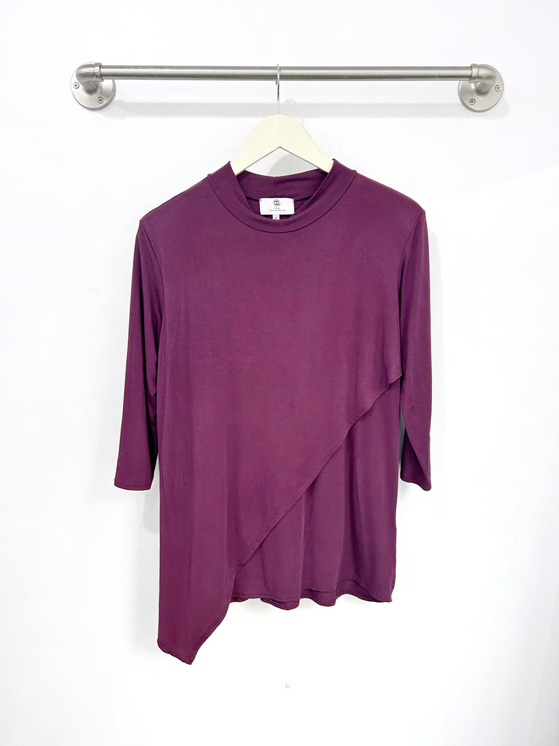 Gwen High Neck Top (Amaranthine) - M