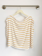 Brooke Top (Ivory/Mustard Stripe) - M