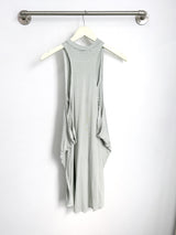 Chad Layered Dress (Sage Stripe) - M