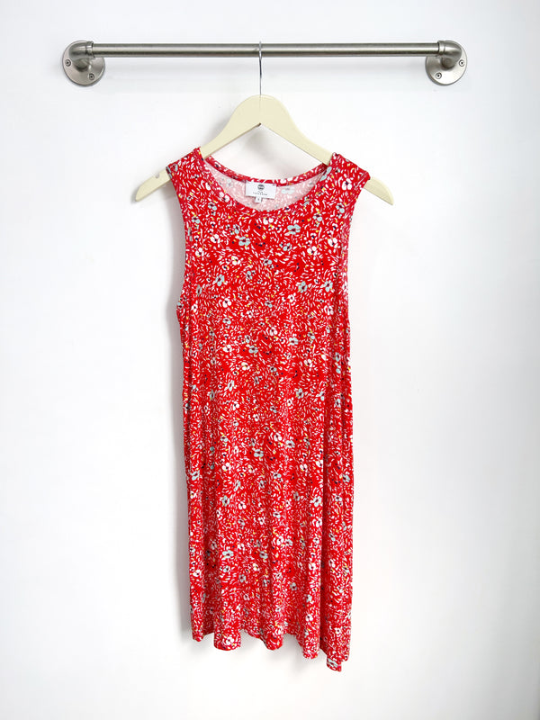 Avery Swing Dress (Wildflower Red) - S