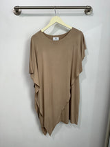 Sienna Asymmetrical Dress (Cocoa) - L