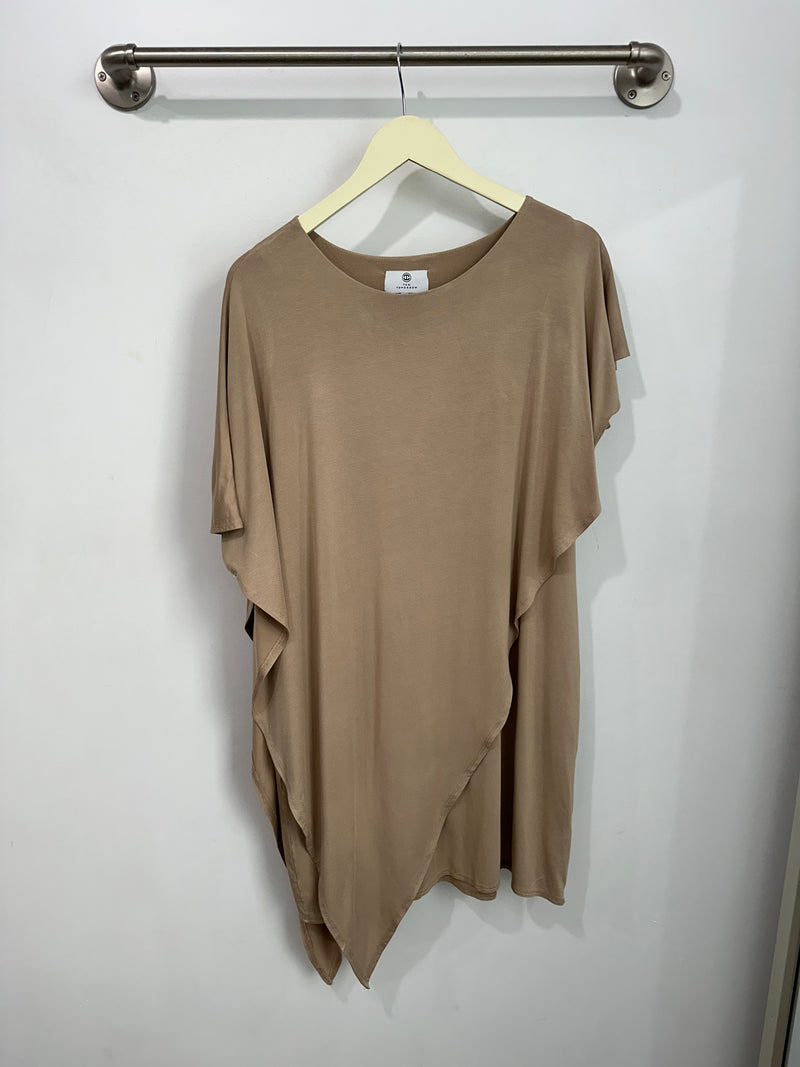 Sienna Asymmetrical Dress (Cocoa) - L