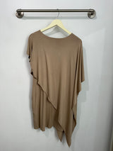 Sienna Asymmetrical Dress (Cocoa) - L