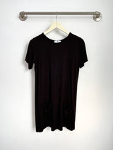 Stacey T-Shirt Dress (Black) - XS