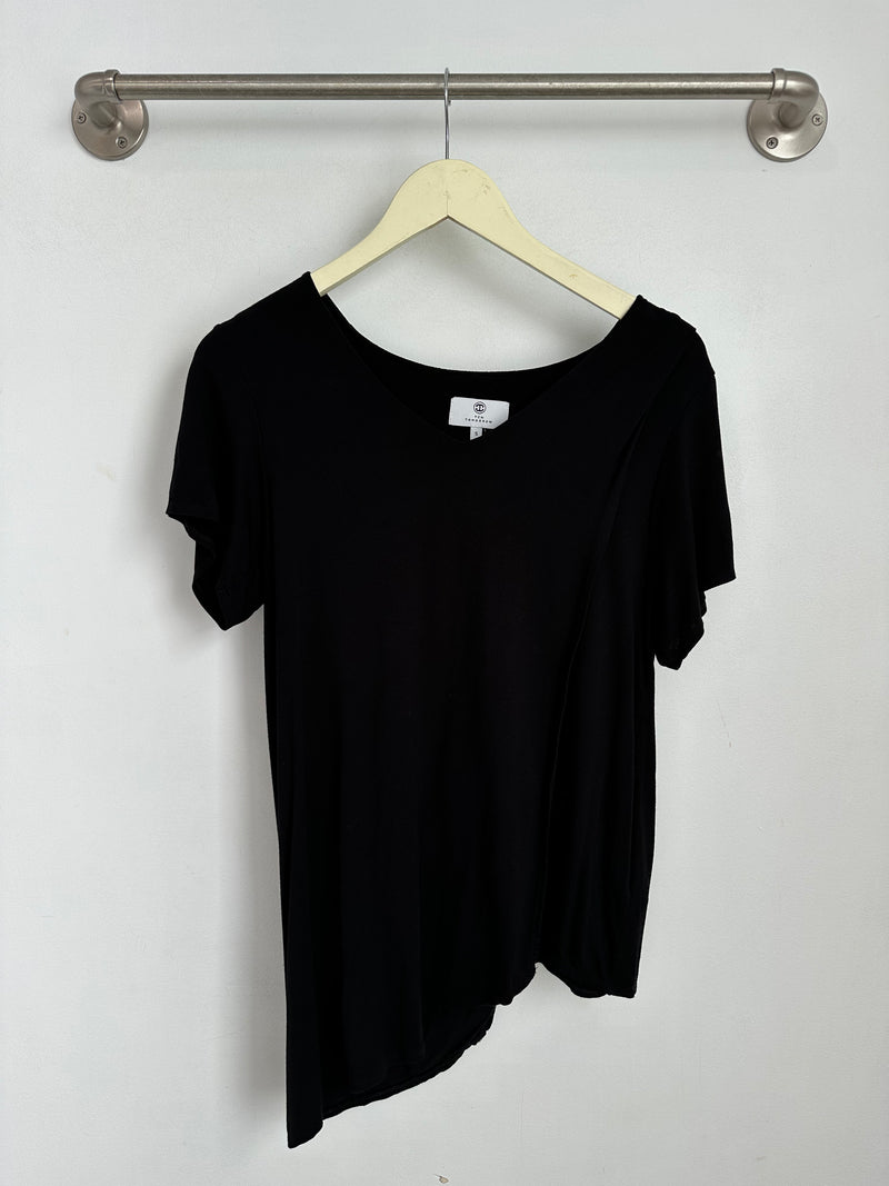 Gemma Asymmetrical Tunic (Black) - S