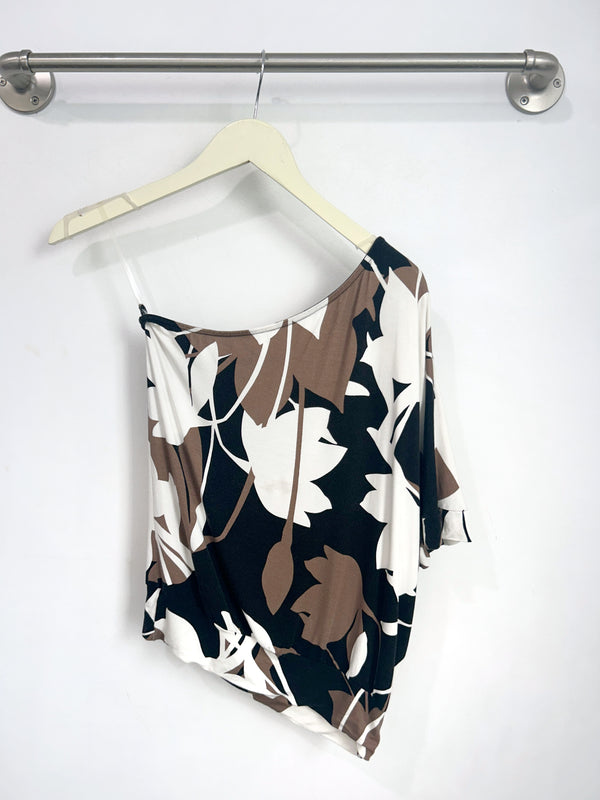 Leilani One-Shoulder Top (Orchid Shadow) - S